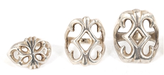 STERLING SILVER SANDCAST FASHION RINGS
