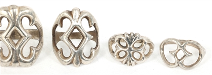 STERLING SILVER SANDCAST FASHION RINGS