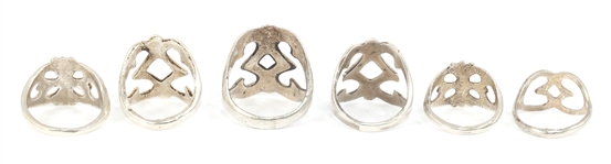 STERLING SILVER SANDCAST FASHION RINGS