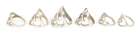 STERLING SILVER SANDCAST FASHION RINGS