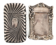 STERLING SILVER DECORATIVE VESTA MATCH CASES 