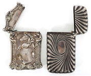 STERLING SILVER DECORATIVE VESTA MATCH CASES 