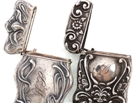 STERLING SILVER DECORATIVE VESTA MATCH CASES