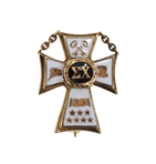 10K YELLOW GOLD SIGMA CHI FRATERNITY CROSS PIN