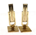 10K YELLOW GOLD TOP MEXICO OLYMPICS CUFFLINKS