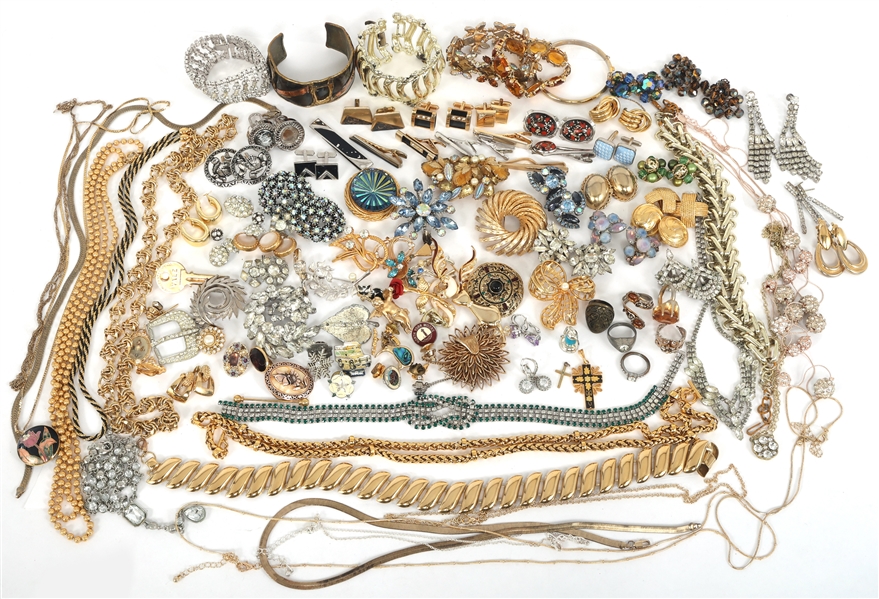 GOLD-TONE & SILVER-TONE COSTUME JEWELRY