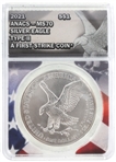 2021 US SILVER EAGLE $1 TYPE 2 COIN ANACS MS70