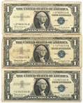 1957 US $1 BLUE SEAL SILVER CERTIFICATE STAR NOTES