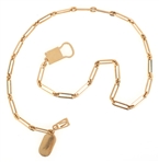 14K YELLOW GOLD POCKET WATCH FOB 