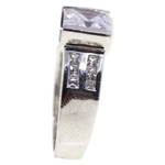 STERLING SILVER CUBIC ZIRCONIA ENGAGEMENT RING