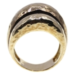 STERLING SILVER VERMEIL FASHION RING