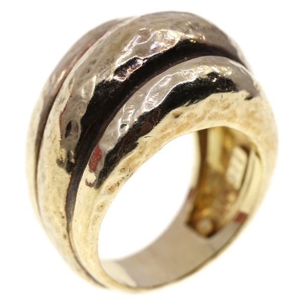 STERLING SILVER VERMEIL FASHION RING