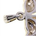 STERLING SILVER TWO-TONE AMETHYST PENDANT