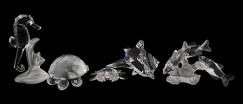 SWAROVSKI CRYSTAL FIGURINES - LOT OF 5