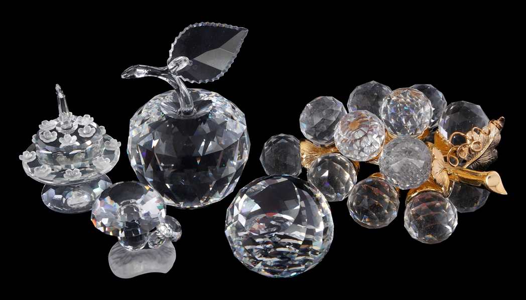 SWAROVSKI CRYSTAL FIGURINES - LOT OF 5