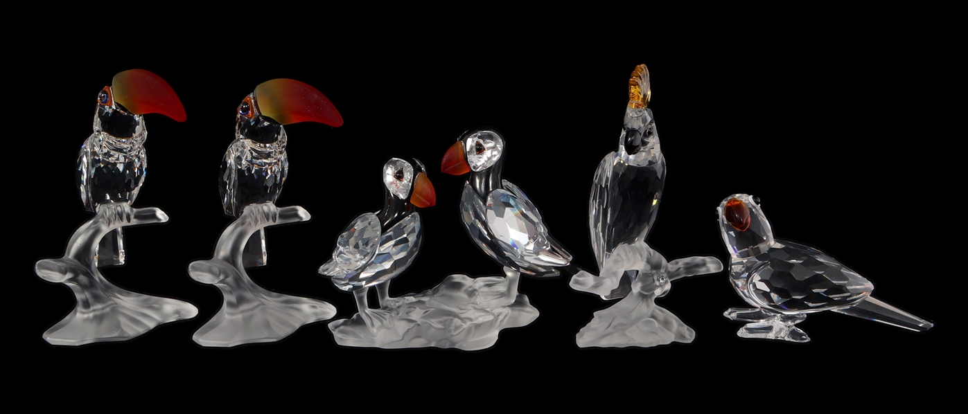SWAROVSKI CRYSTAL FIGURINES - LOT OF 5