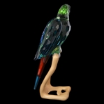 SWAROVSKI CRYSTAL FIGURINE MACAW CHROME GREEN
