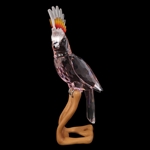 SWAROVSKI CRYSTAL PARADISE BIRDS PINK COCKATOO FIGURINE