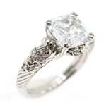 STERLING SILVER JUDITH RIPKA CZ COCKTAIL RING