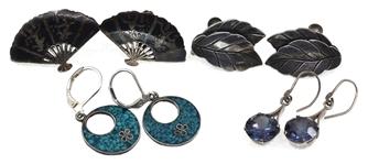 STERLING SILVER PIERCED & CLIP-ON EARRINGS