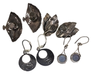 STERLING SILVER PIERCED & CLIP-ON EARRINGS