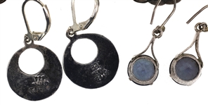 STERLING SILVER PIERCED & CLIP-ON EARRINGS