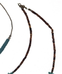 BEADED TURQUOISE STERLING SILVER NECKLACES
