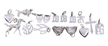 STERLING SILVER NOVELTY CHARMS 
