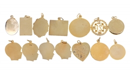 STERLING SILVER VERMEIL NOVELTY CHARMS 