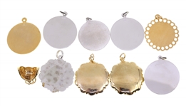 STERLING SILVER VERMEIL NOVELTY CHARMS 