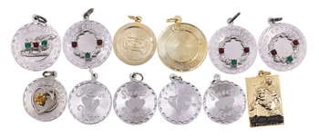 STERLING SILVER VERMEIL NOVELTY CHARMS 