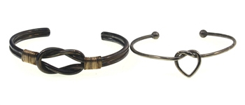 STERLING SILVER FASHION CUFF & BANGLE BRACELETS