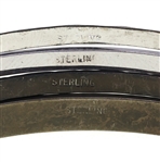 STERLING SILVER FASHION CUFF & BANGLE BRACELETS