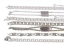 STERLING SILVER CHAIN FASHION BRACELETS