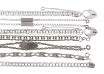 STERLING SILVER CHAIN FASHION BRACELETS