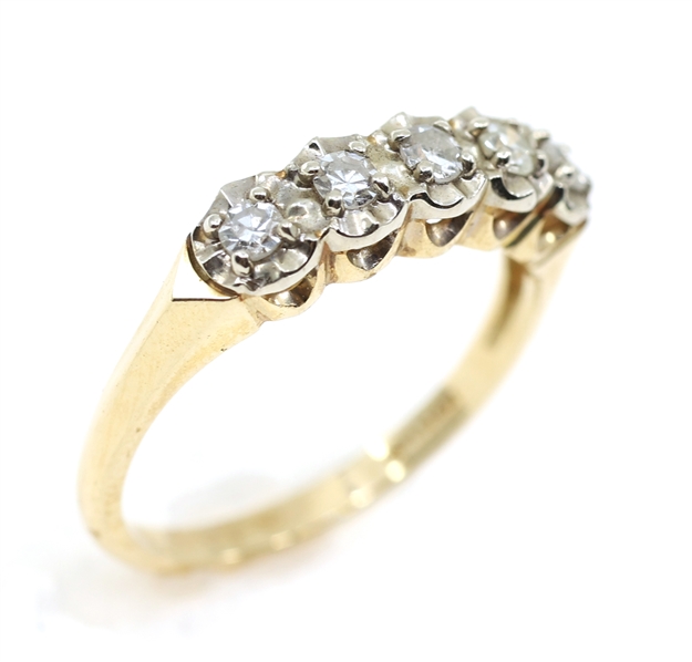 14K YELLOW GOLD 0.15 CTW DIAMOND BAND