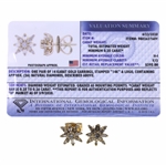 14K YELLOW GOLD 0.25 CTW DIAMOND STARBURST EARRINGS