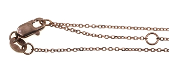 14K ROSE GOLD 0.25 CTW DIAMOND CROSS PENDANT WITH CHAIN