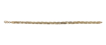 14K YELLOW GOLD HERRINGBONE TWIST BRACELET