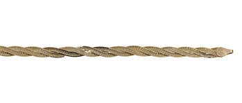14K YELLOW GOLD HERRINGBONE TWIST BRACELET