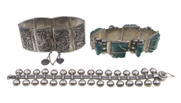 STERLING SILVER FASHION BRACELETS 