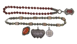 STERLING SILVER SEMI-PRECIOUS STONE BEADED JEWELRY