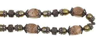 STERLING SILVER SEMI-PRECIOUS STONE BEADED JEWELRY
