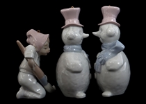 LLADRO PORCELAIN FIGURINES - LOT OF 5