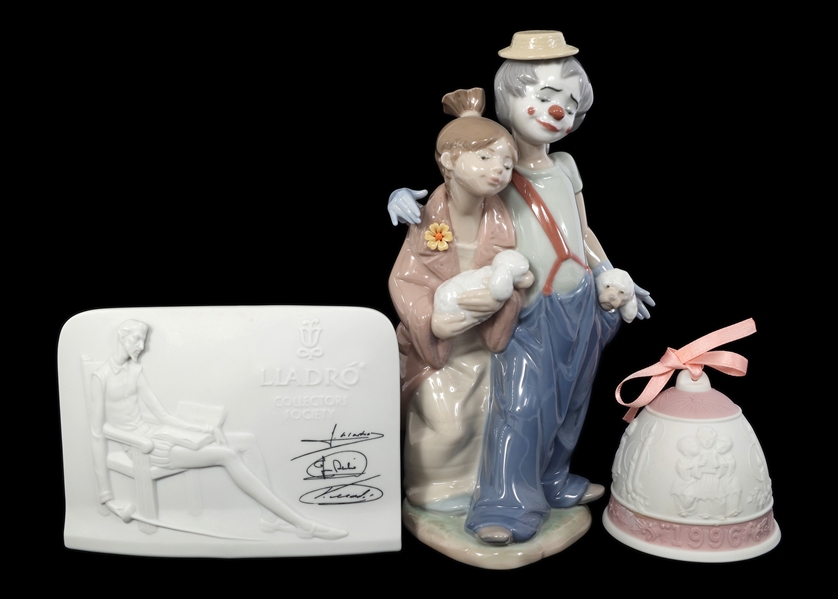 LLADRO PORCELAIN FIGURINES - LOT OF 3