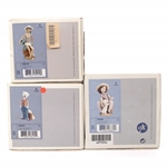 LLADRO PORCELAIN SMALL FIGURINES - LOT OF 3