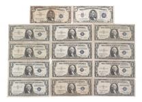 1934-1957 US $1 & $5 SILVER CERTIFICATES - SMALL SIZE