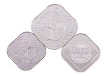 STERLING SILVER WORLD CASINO TOKENS BY FRANKLIN MINT