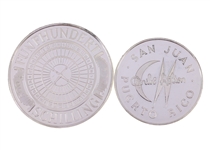 STERLING SILVER WORLD CASINO TOKENS BY FRANKLIN MINT