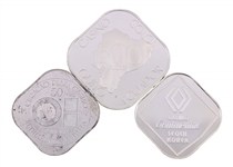 STERLING SILVER WORLD CASINO TOKENS BY FRANKLIN MINT
